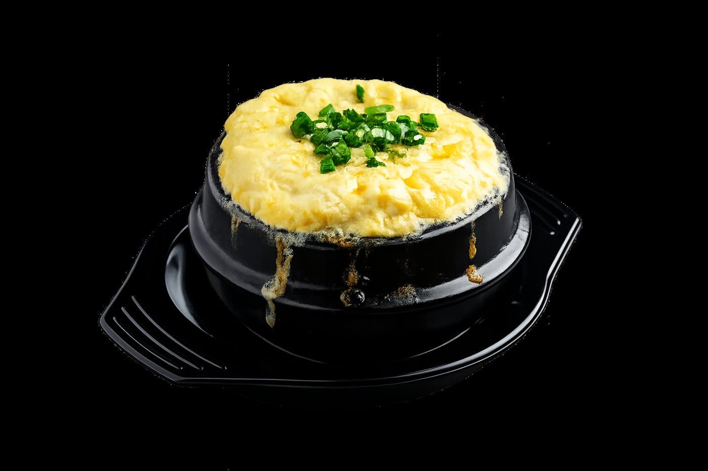 Gyeran-jjim — Korean steamed egg in a hot stone pot